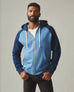 Men's Raglan Colorblock Midweight Full Zip - Riverside Varsity Blue